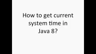 Java 8 Date Time