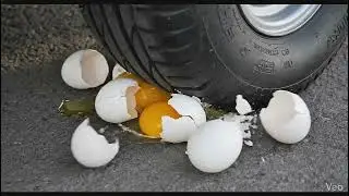 Experiment Eggs vs Car | Crushing Crunchy & Soft Things with Car ASMR! HP Crunchy