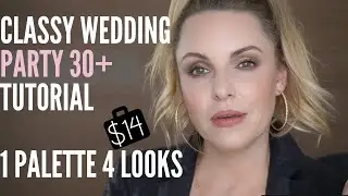 SUPER FLATTERING WEDDING PARTY MAKEUP TUTORIAL USING A $14 PALETTE!! 😂 || 4 looks one palette