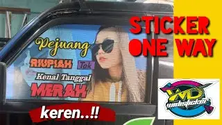 PASANG STIKER ONE WAY MOBIL PICK UP SUZUKI CARRY
