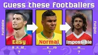 Bet You Won&rsquo;t Guess These Footballers! (FutQuiz - Easy, Hard, Impossible) ⚽🔎