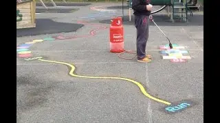 Playground Markings on Poor Quality Tarmac