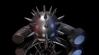 spiked ball in solidworks