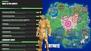 ALL *LEAKED* WEEK 13 CHALLENGES! Easiest Epic & Legendary XP Quests ever?! [Fortnite Season 5]