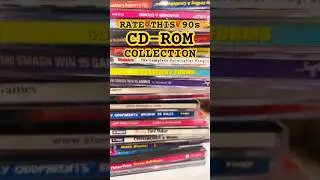 FINDING SOMEONE&rsquo;S 90s CD-ROM COLLECTION AT GOODWILL #cdrom #goodwill #thrifting #90s #shorts