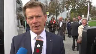 Bahnchef Dr. Richard Lutz &uuml;ber Er&ouml;ffnung  erster autonomen fahrerlosen Buslinie der Deutschen Bahn