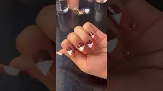 Easy Brown Nail Art in Minutes 💅 #easynailartforbeginners  #brownnails #easynailartwithouttools