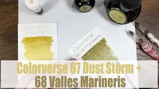 Colorverse 67 Dust Storm + 68 Valles Marineris writing samples