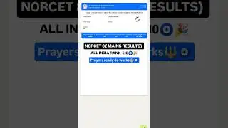 My  Norcet 8 score card #norcetaiims #norcetmcq #nursingofficeronline #education#aiims#norcet