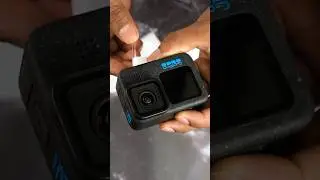 Go pro hero 12 tempered glass fitting. #shorts #gopro #temperedglass #newgopro
