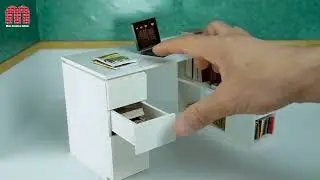 How To Make Miniature Desk - Diy Dollhouse Desk Using PVC