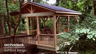 Deck Builder Winston Salem | Tree House Porch Winston Salem | Woodland Pavilion by Archadeck | Decks