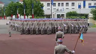 31 mai 2018, défilé de St Maixent, cérémonie de remise de galons