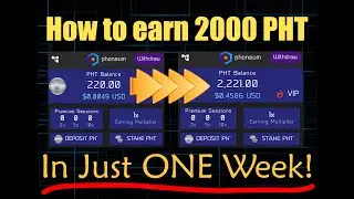 How to earn 2000 PHT (Phoneum) weekly in just 10-30 minutes a day!