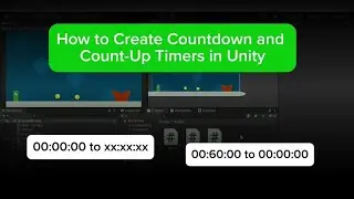 How to Create Countdown and Count-Up Timers in Unity #Unitytutorial #Countdowntimer #Unitytimer