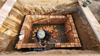 7 Days Building a Septic Tank | Full Construction Process