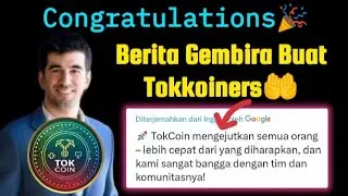 Berita Resmi🤲Congratulations Buat Pengguna Tokcoin & TikCoin🤲✅