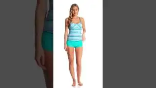 Adidas Women's Stripe a Pose Tankini Top | SwimOutlet.com