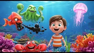 Deep Sea Alphabet Dive for Kids | Fun Educational Nursery Rhymes & Baby Songs 🐠🌊🎶
