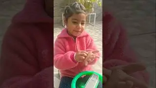She is learning rhymes while playing 🙂💫 #khwaish #rhymes #shorts #reels #babygirl