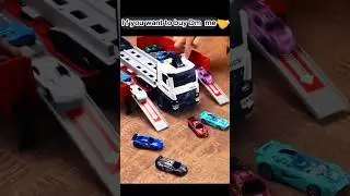 Super Fun Toy Car Carrier Truck for Kids|Die-Cast Cars Playset with Ramp Action!#Toys #Kids #Fun#fyp