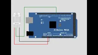 How to Measure Temperature with DHT22 Temperature sensor with Arduino Mega | WOKWI SIMULATOR