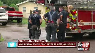 St. Pete Fire Rescue finds elderly man dead in home while responding to fire