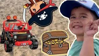 Beach Treasure Hunt | Ride on Cars Kayla's Castle