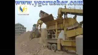 Tire Portable Cone Crusher,Tire Mobile Cone Crushing Plant