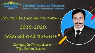 FBR Procedure To File Income Tax Return 2019-2020/Salaried & Business Persons Income Tax Return 2020