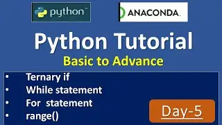 Python tutorial day-5 by vivek bindraji basic to advance #python #python #pythontutorial