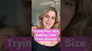 Plus Size Bikini from Amazon - Ruffle Top + High Waist Bottoms = 🖤🖤🖤 #plussizeswimwear