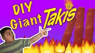 DIY Giant Takis | how to make HUGE Takis chips| how to make takis