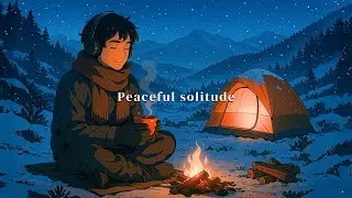 Himalayan Snow Night 🏔️ Lo‑Fi Hip Hop for Study & Sleep — Warm Chai Campfire