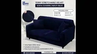 CTEXS | Terry Stretchable Velvet Sofa Covers | available in different size and shape