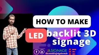LED Backlit shade 3D signage For Hospital||3D led signage makers||3D Signboard Build-up||AA Signage