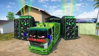 TRUK SOUND HOREG IJO MELEWATI JALAN DESA ES TRUK SIMULATOR ID 