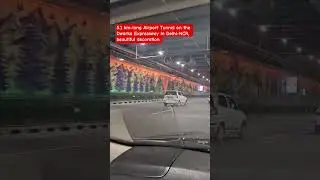 This tunnel connects the Dwarka Exp to the  (IGI) Airport #tunnel #gurgoan #delhi #igiairport