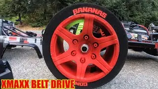 Speed Run Testing Belt Drive Setup Traxxas Xmaxx 8s Foam RC tires are so smooth!