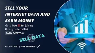How to sell internet | Sell internet data and earn money | Instant $5 reward