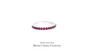 Ruby Stack Ring