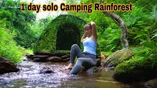 A tent made of bamboo wood plastic and tree leaves. #tree #bambooshelter #bamboo #tentsetup #camping