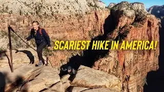 SCARIEST TRAIL IN AMERICA? (Hiking Angel's Landing Hike in Zion National Park)