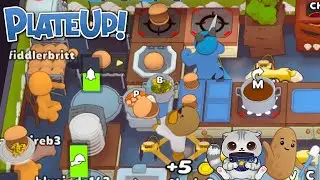 Bunstressful! Duo Burger Food Card Challenge with caffeinated! PlateUp!
