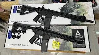  M4 AT-AR11E-FE & AT-AR12EFE บอดี้โลหะค่าย ARCTURUS🐻TACTICAL 🇨🇳รีวิวทดสอบขนาดนำ้หนักความเร็วกระสุน