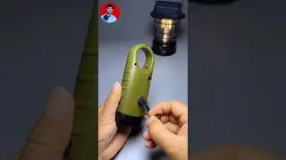 Hand Cranking Solar Powered Flashlight Simpeak Rechargeable Emergency LED Flashlight #internetraja