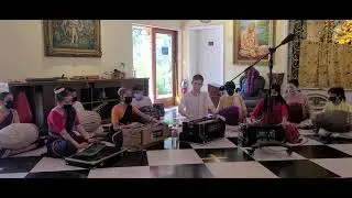 Harmonium, Mridanga & Singing Presentation By Alachua Children | USA | Rag Bilaval & Yaman