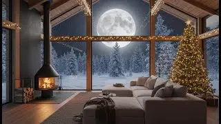 🔥Only Fire Warm Winter Cabin: Crackling Fire and Gentle Snowstorm Sounds for a Peaceful SleepSound