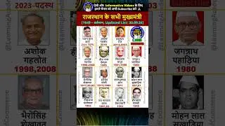राजस्थान के सभी मुख्यमंत्री ‪| List of all Chief Ministers of Rajasthan | #rajasthan #rajasthani #yt