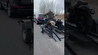 Stinger Trailer Twin Cruiser - Loading Video #harleydavidson #powersports #shorts